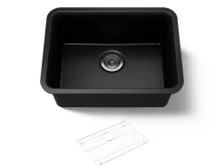 24-1/2" undermount single-bowl kitchen sink