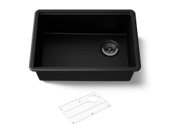 26-1/2" undermount single-bowl kitchen sink