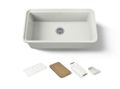 33" undermount single-bowl workstation kitchen sink