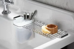Utility rack with cup