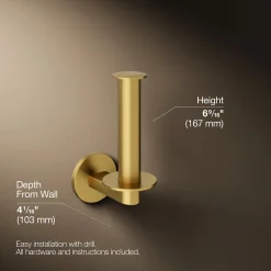Vertical toilet paper holder