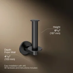 Vertical toilet paper holder