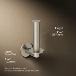 Vertical toilet paper holder
