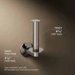 Vertical toilet paper holder