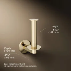 Vertical toilet paper holder