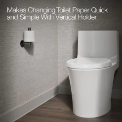 Vertical toilet paper holder