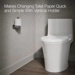 Vertical toilet paper holder