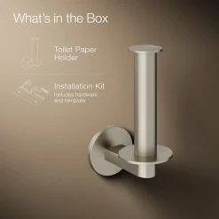 Vertical toilet paper holder