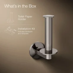 Vertical toilet paper holder