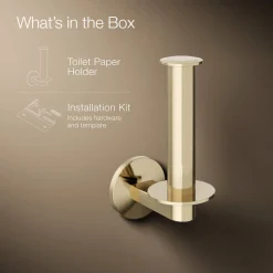 Vertical toilet paper holder