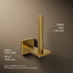 Vertical toilet paper holder