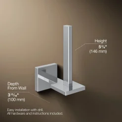 Vertical toilet paper holder