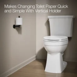 Vertical toilet paper holder