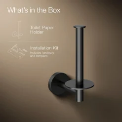 Vertical toilet paper holder