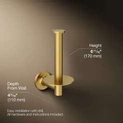 Vertical toilet paper holder