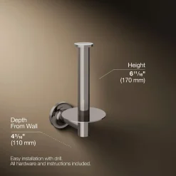 Vertical toilet paper holder