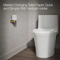 Vertical toilet paper holder