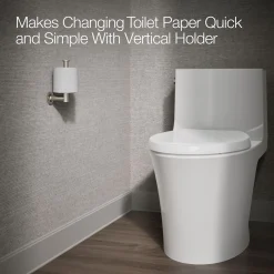 Vertical toilet paper holder