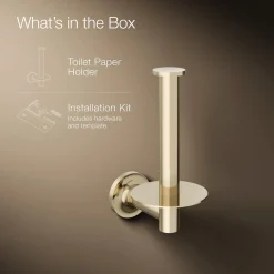 Vertical toilet paper holder