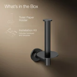 Vertical toilet paper holder
