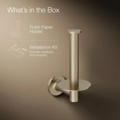 Vertical toilet paper holder