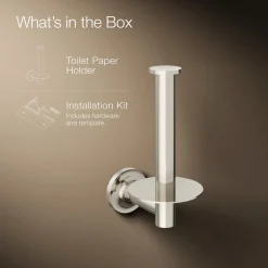 Vertical toilet paper holder