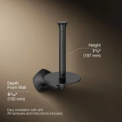 Vertical toilet paper holder