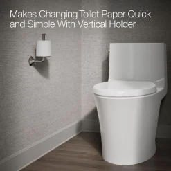 Vertical toilet paper holder