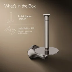 Vertical toilet paper holder