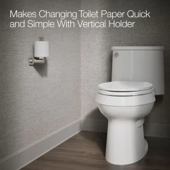 Vertical toilet paper holder