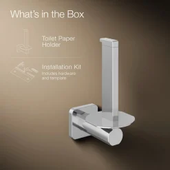 Vertical toilet paper holder