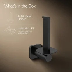 Vertical toilet paper holder