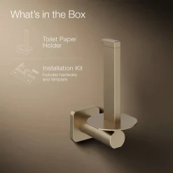 Vertical toilet paper holder