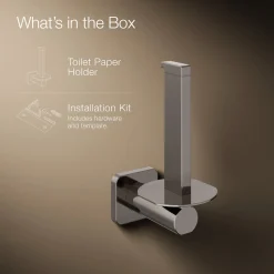 Vertical toilet paper holder