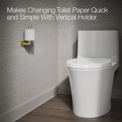 Vertical toilet paper holder