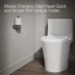 Vertical toilet paper holder