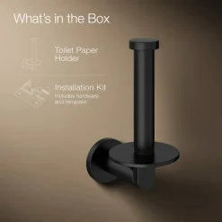 Vertical toilet paper holder
