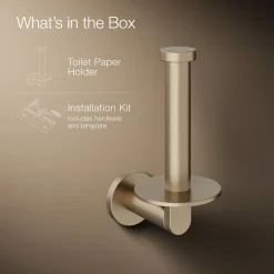 Vertical toilet paper holder