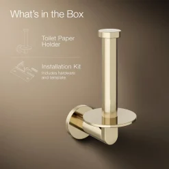 Vertical toilet paper holder