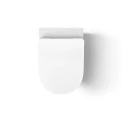 Wall-hung round-front toilet, dual-flush