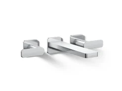 Wall-mount bath faucet trim