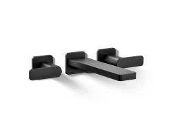 Wall-mount bath faucet trim