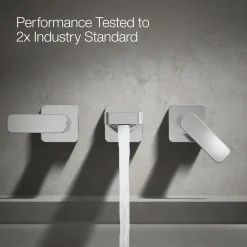 Wall-mount bath faucet trim