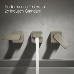 Wall-mount bath faucet trim