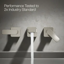 Wall-mount bath faucet trim