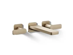 Wall-mount bath faucet trim
