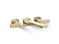 Wall-mount bath faucet trim