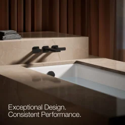 Wall-mount bath faucet trim