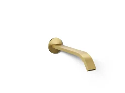 Wall-mount bathroom sink faucet spout with Ribbon design, 1.2 gpm