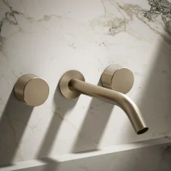 Wall-mount bathroom sink faucet Oyl handle trim